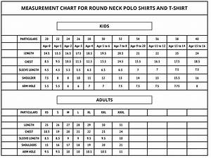 Size Chart For Mens Polo Shirts Prism Contractors Engineers