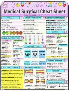 The Medical Surgical Chart Sheet Is Shown