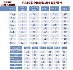 7 Best Sizing Chart For Women 39 S Jeans Images In 2015 Chart Jeans