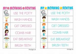 Free Printable Routine Charts With Pictures Printable Templates