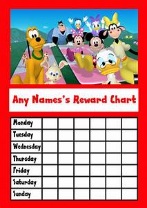 Mickey Mouse Clubhouse Star Sticker Reward Chart The Card Zoo