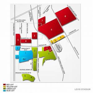 levi 39 s stadium parking levi 39 s stadium parking map vivid seats