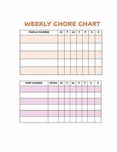 Weekly Chore Chart Two Cultures One Life Shop