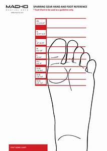  Martial Arts Sparring Gear Hand And Foot Reference Chart