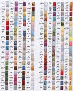 Mill Hill Beads Color Chart Abalorios Mill Hill Cross Stitch