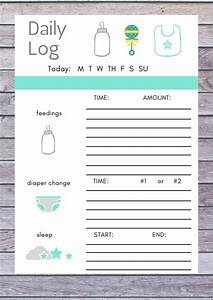 Baby Daily Log Printable Baby Checklist Baby Chart Routine Etsy