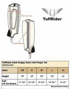 Half Chap Guide Sizing Fit Style The Farm House Farm House Tack