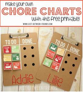 Diy Chore Chart Printable Just Jonie