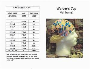 Cap Size Chart Welding Cap Pattern Cap Patterns Welding Caps