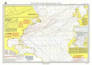 Pilot Charts Of The North Atlantic Wall Map By National Geographic