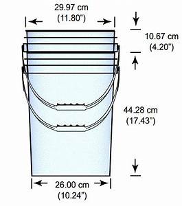 5 Gallon Bucket Dimensions Five Gallon Ideas