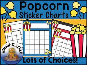 Popcorn Sticker Charts Teaching Resources