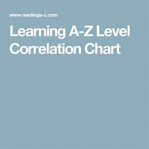 Learning A Z Level Correlation Chart Homeschool Reading Learn To