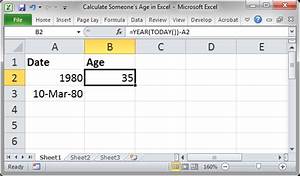 Calculate Someone 39 S Age In Excel Teachexcel Com