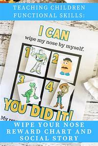Teaching Functional Skills Wipe Your Nose Reward Chart And Social