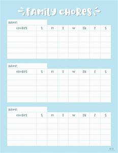Multiple Children Chore Charts 10 Free Printable Charts Printabulls