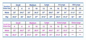 pink size chart