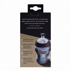 Purchase Tommee Tippee 0m Slow Flow Decorated Feeding Bottle 260ml