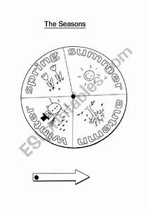The Seasons Wheel Esl Worksheet By Fluffy48