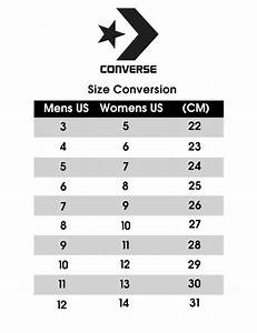 Converse Size Guide Chart