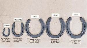 Here Is A Sizing Chart Of Our Cast Iron Horseshoes Horseshoe Decor