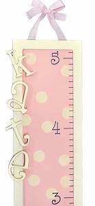 Pink Dot Personalized Wooden Growth Chart