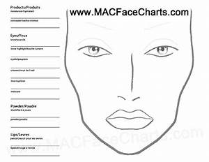 Blank Face Chart Practice Practice Practice Mac Makeup Artists