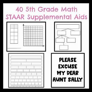 5th grade math staar supplemental aids by miss texas tpt