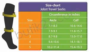 Fotgrossisten Size Chart Jobst Travel Socks