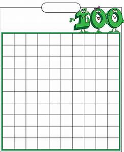 blank hundred filling chart free download