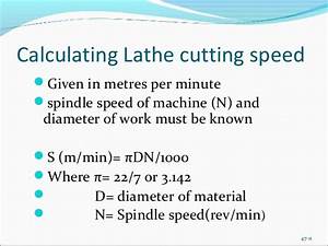 Cutting Speed For Turning