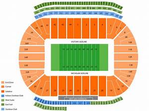 Michigan Stadium Seating Chart Events In Arbor Mi