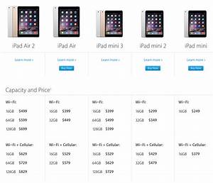 Here Are Apple S New Ipad Air 2 Retina Ipad Mini 3 Prices In Canada