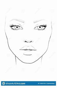 Blank Face Chart To Print Face Chart Makeup Artist Blank Makeup Face