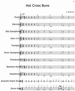  Cross Buns Sheet Music For Flute Clarinet Alto Saxophone Horn