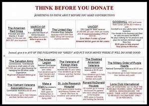 think before you donate lots of charities are scams donate to the