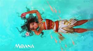 moana fan art q peng on artstation at https artstation com