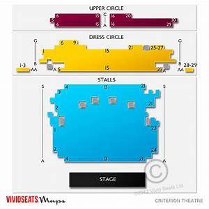 Criterion Theatre Seating Chart Vivid Seats