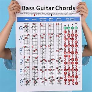 Electric Bass Guitar Chord Chart 4 String Guitar Chord 