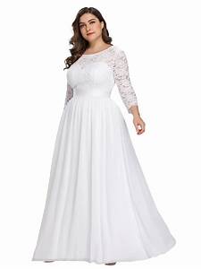 Plus Size White Evening Gowns Dresses Images 2022