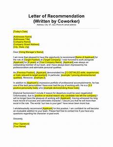 30 Letter Of Recommendation For Coworker Examples Templatearchive
