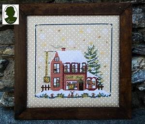 christmas avenue quilt shop from guermani cross stitch charts