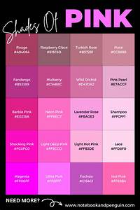 90 Pink Color Codes With Pink Color Chart Hex Codes Pink Color