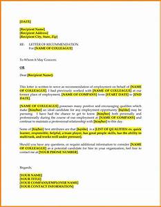 Advice Letter For Colleague Template Business Format