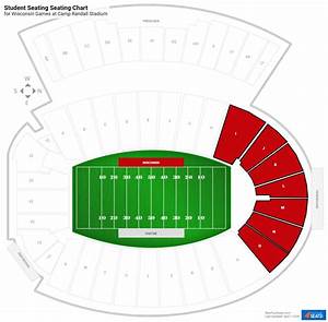 student seating camp randall stadium football seating rateyourseats com