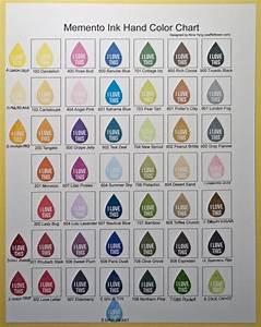 Stamped Memento And Bowlin Ink Color Chart Scrapbooking