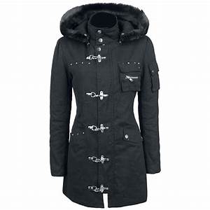 Gothicana By Emp Winter Jacket Women Quot Buckle Coat Quot Black Buckle Coat