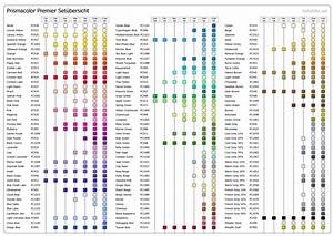 Prismacolor Premier Pencils Color Chart Drawing Pinterest