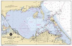 South Shore Of Lake Erie Sandusky Bay 7 Nautical Chart νοαα Charts Maps