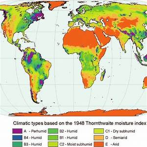 The World Map Shows Different Types Of Vegetation